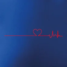 Poker EKG srdce červené