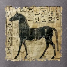 Egyptské hieroglyfy kôň