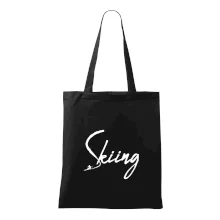 Skiing nápis lyžiar