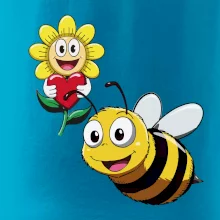 Parové tričko - Včela a kvetina Parové tričko - Včela a kvetina