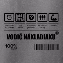 Čiarový kód - Vodič nákladiaku