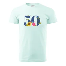 Kvetinové číslo kreslené - 50