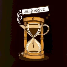 Vždy sa nájde čas na kávu (Pecka design)