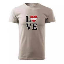Love Rakúska vlajka Love Rakúska vlajka