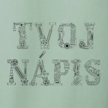 Steampunk vlastný nápis