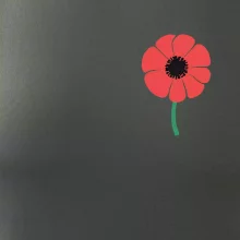 Vlčí mak ikonka na prsníku