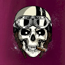 Motorkárska helma a cigara