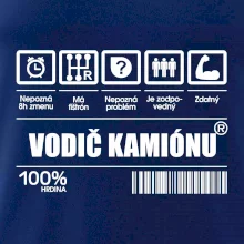 Čiarový kód - Vodič kamiónu