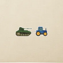 Ukrajinský traktorový pluk ulovil tank Ukrajinský traktorový pluk ulovil tank