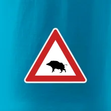 Dopravná značka - Pozor diviak Dopravná značka - Pozor diviak