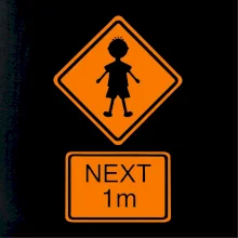 Pozor člověk next 1m (Moňas)