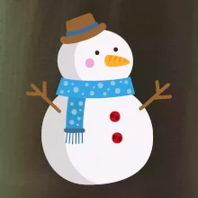 Snehuliak so šálom