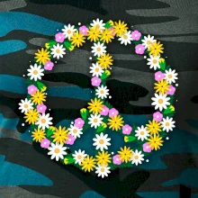 Peace symbol margaréty