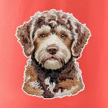 Lagotto romagnolo vyšívaná hlava na prsníku
