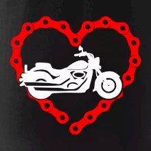 Moto srdce reťaz - chopper