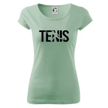 Tenis nápis silueta