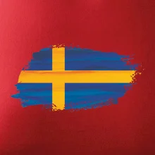 Švédska vlajka kreslená Švédska vlajka kreslená