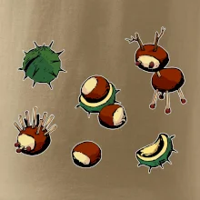 Gaštanové zvieratká - obdĺžnik