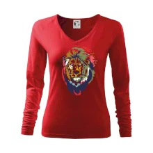 Hlava leva kreslená jednoduchá