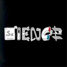 Science věda nápis