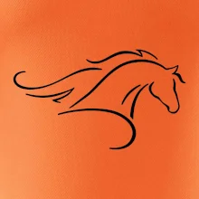 Kôň - bežiaci silueta hlavy