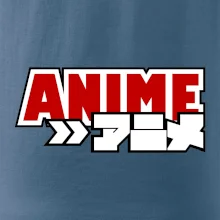 Anime nápis červený