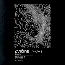 Zvičina - vrstevnice v obdĺžniku