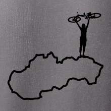 Mapa Slovenska - cyklistka