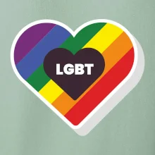 LGBT srdce dúhové