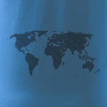 Mapa sveta odtlačok