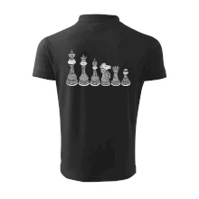 Šachové figúrky v rade - kreslené