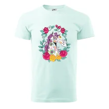 Kôň farebný s kvetinami