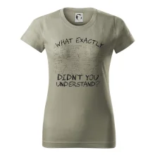 What exactly didn't you understand - physics What exactly didn't you understand - physics