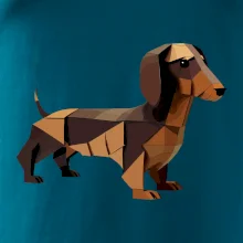 Jazvečík - zlepený z papiera