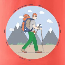 Farebný párový motív na hory Farebný párový motív na hory