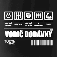 Čiarový kód - Vodič dodávky Čiarový kód - Vodič dodávky