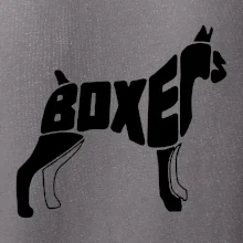 Boxer nápis v tele Boxer nápis v tele