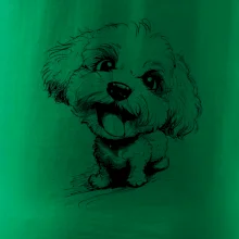 Čiernobiela karikatúra Bišónik