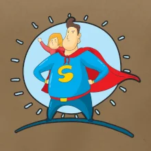 Táta superman - dievča