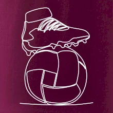 Futbalová lopta kopačka jedným ťahom Futbalová lopta kopačka jedným ťahom