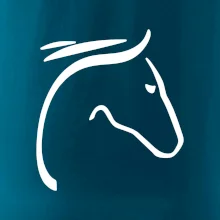 Kôň - hlava silueta Kôň - hlava silueta