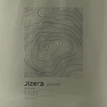 Jizera - vrstevnice v obdĺžniku