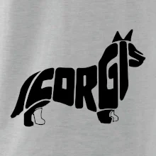 Corgi - nápis v tele Corgi - nápis v tele