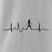 EKG nordic walking žena