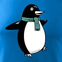 Tučniak so zeleným šálom