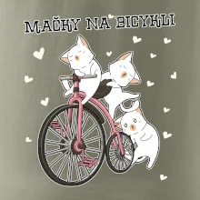 Mačky na bicykli