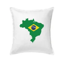 Brazília vlajka v mape