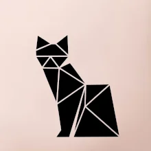 Origami mačka z boku