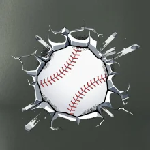 Baseball lopta v triku