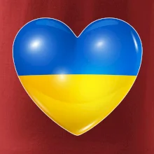 Ukrajina srdce vlajka